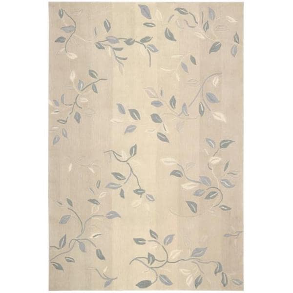 Nourison Hand tufted Contours Cream Rug (8' x 10'6) Nourison 7x9   10x14 Rugs