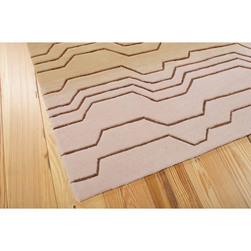 Nourison Contour Modern Abstract Wave Contemporary Hand-tufted Area Rug