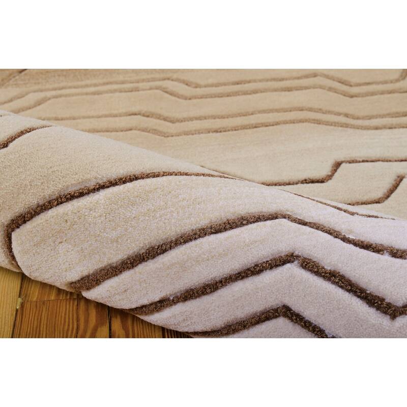 Nourison Contour Modern Abstract Wave Contemporary Hand-tufted Area Rug