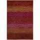 preview thumbnail 16 of 16, Nourison Contour Modern Abstract Wave Contemporary Hand-tufted Area Rug 3'6" x 5'6" - Orange - Rectangle