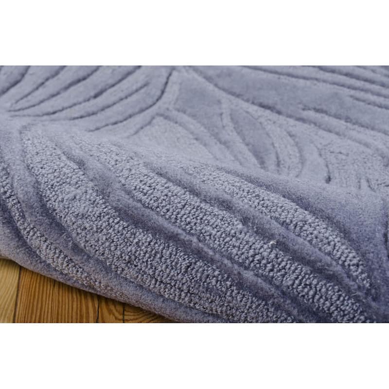 Nourison Contour Oversized Floral Leaf Contemporary Hand-tufted Area Rug