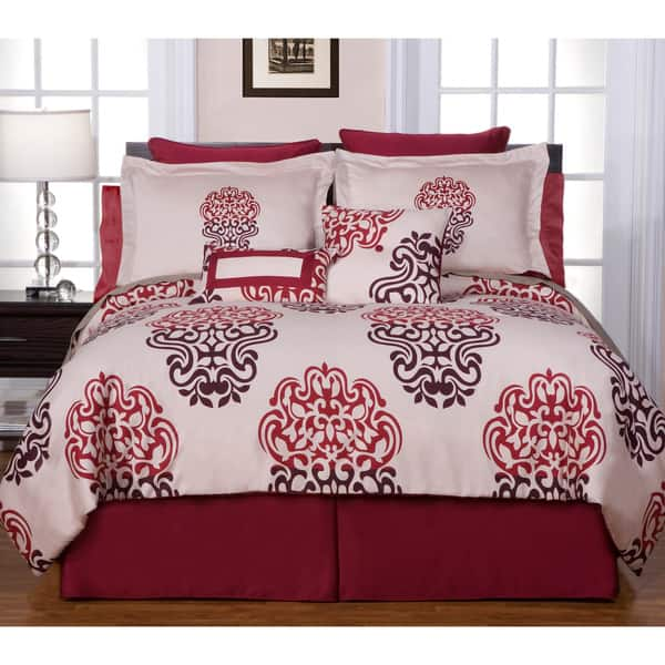 Shop Pointehaven Cherry Blossom 12 Piece Bed In A Bag With Sheet