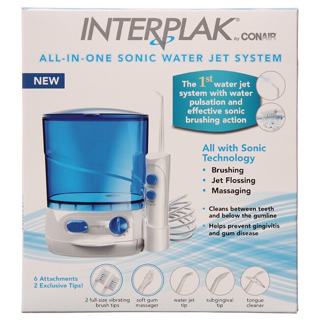 Shop Conair Interplak AllinOne Sonic Water Jet System Free Shipping