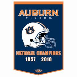 Auburn Tigers 2010 National Championship Wool Dynasty Banner College Themed