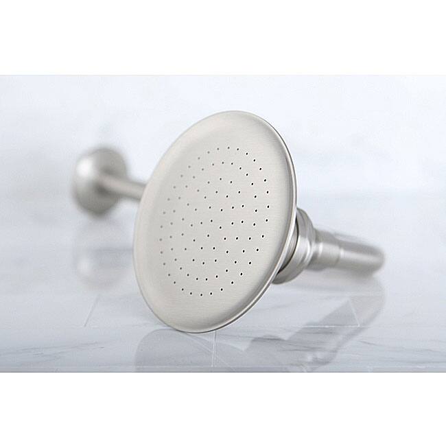 Satin Nickel Victorian 4.5-inch Shower Head w/ Shower Arm