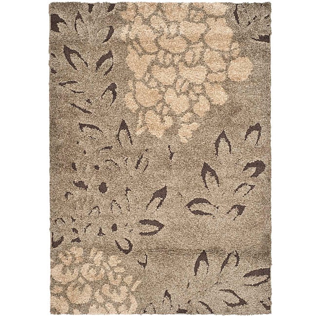 Ultimate Smoke/ Dark Brown Shag Rug (4 X 6)