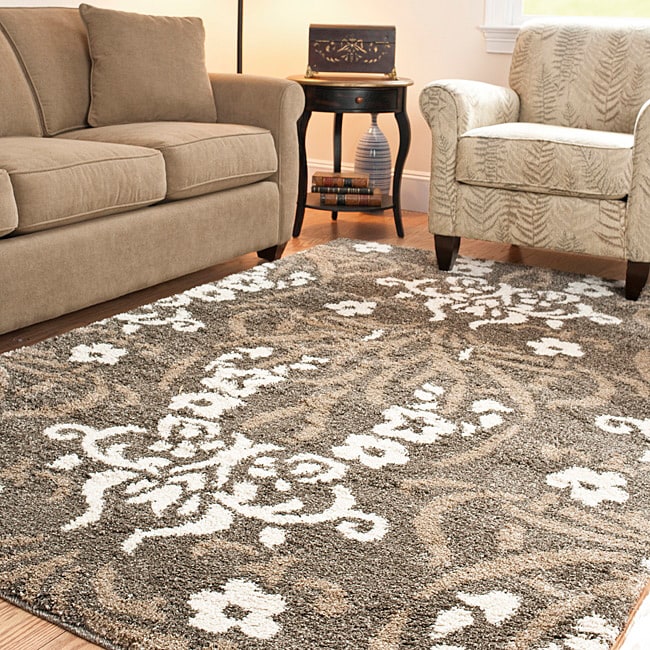 Ultimate Smoke/ Beige Shag Rug (8 X 10)