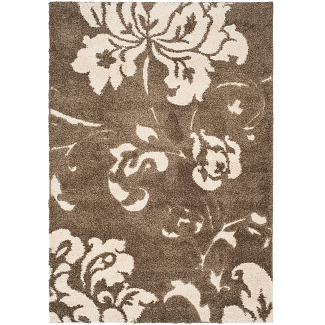 Ultimate Smoke/ Beige Shag Rug (53 X 76)