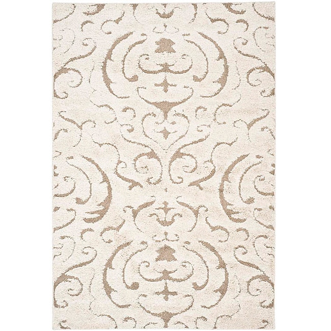 Ultimate Cream/ Beige Shag Rug (53 X 76)