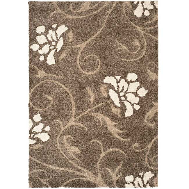 Ultimate Smoke/ Beige Shag Area Rug (4 X 6)