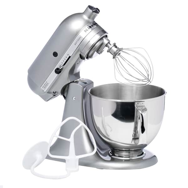 KitchenAid Artisan 5-Quart 10-Speed Contour Silver Residential Stand Mixer  in the Stand Mixers department at