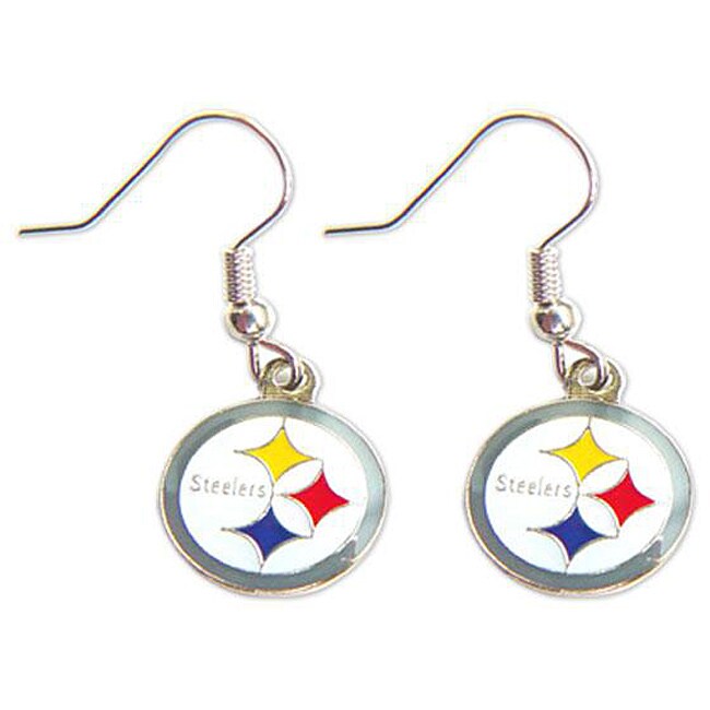 Pittsburgh Steelers Dangle Logo Earring Set