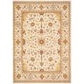 Safavieh Handmade Majesty Ivory/ Ivory New Zealand Oriental Wool Rug - 4' x 5'6'