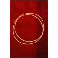 Safavieh Handmade Rodeo Drive Modern Abstract Red/ Ivory Wool Rug (8' x 11')