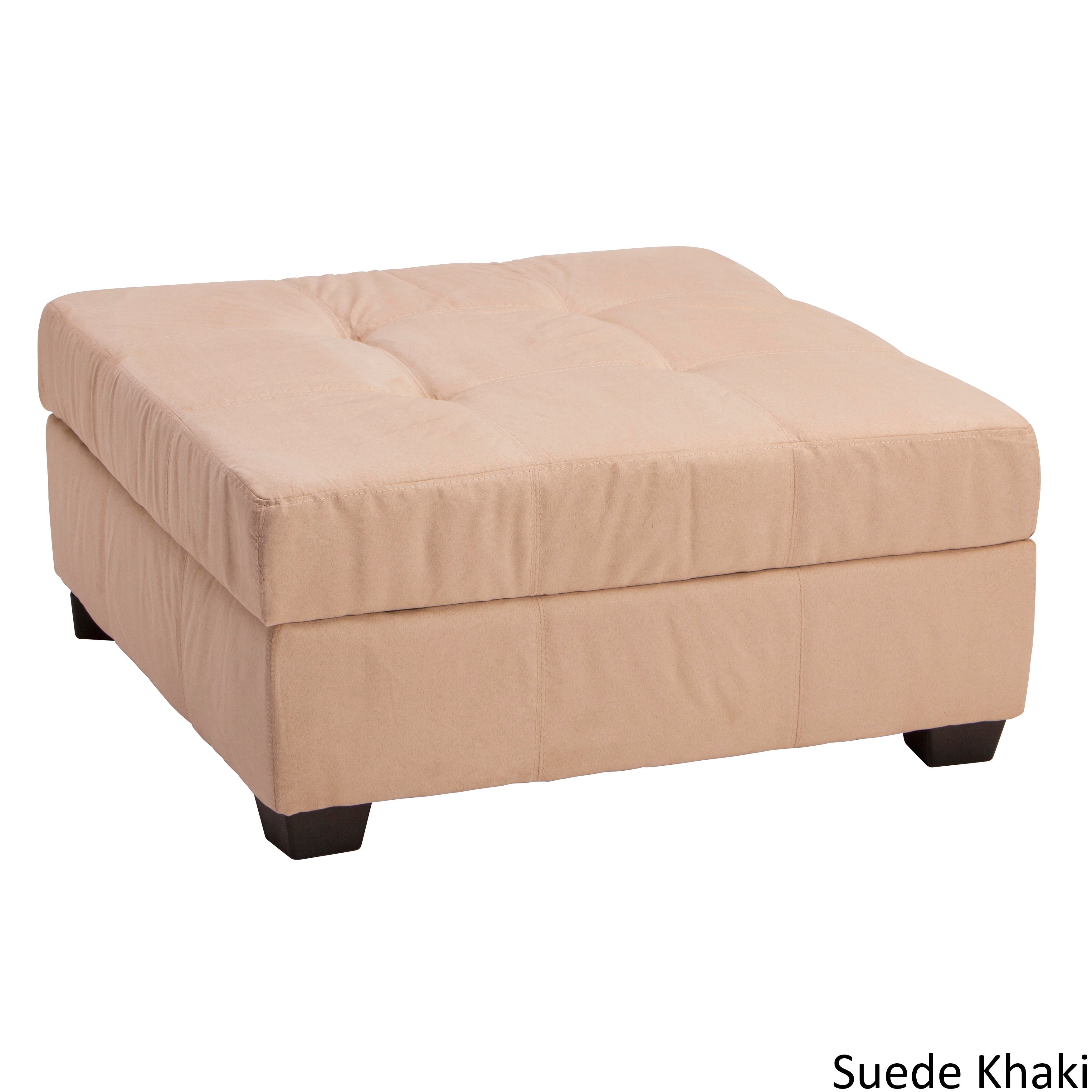 Vanderbilt 36 inch Square Hinged Storage Bench/ Ottoman