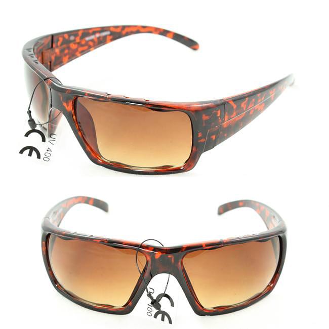 Mens Leopard Wrap Fashion Sunglasses