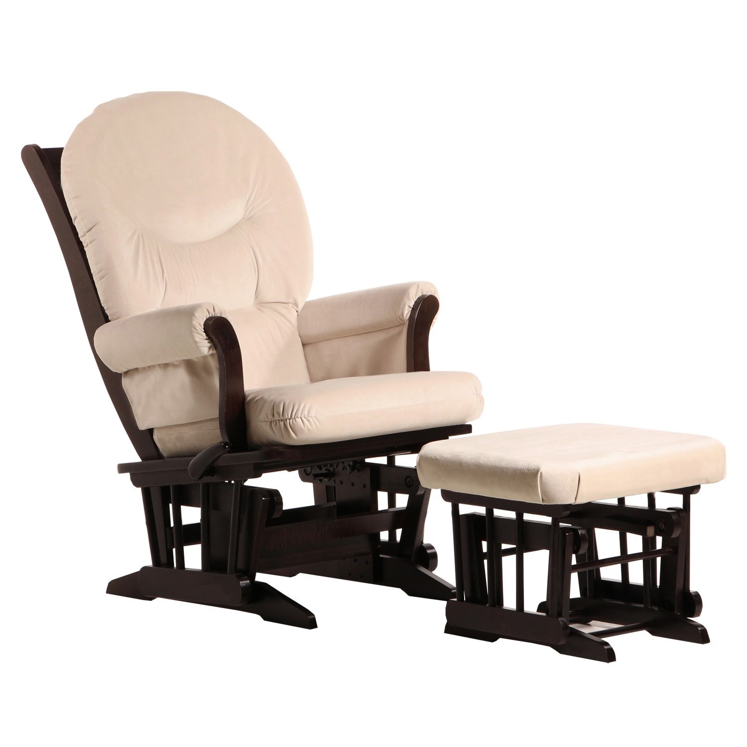 dutailier victoria reclining glider and ottoman