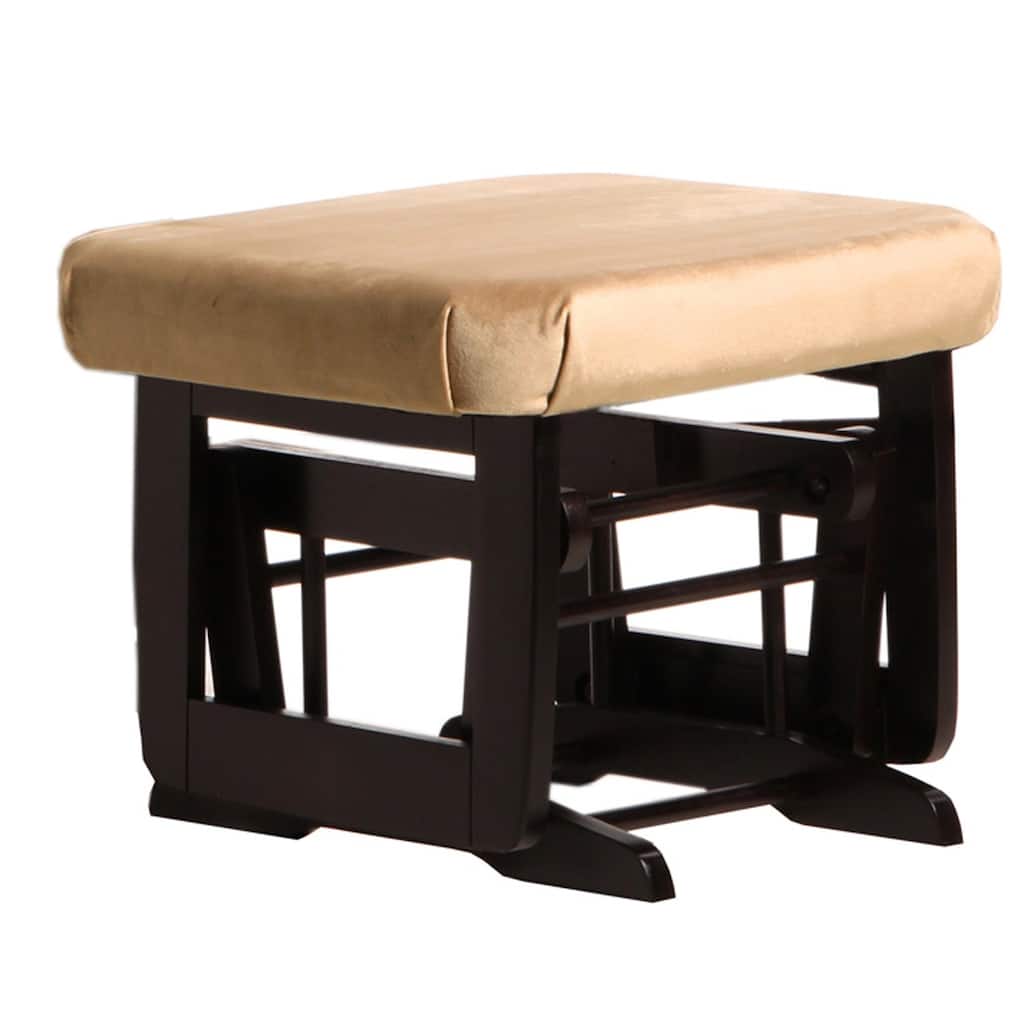 Dutailier Modern Light Brown Microfiber Glider Ottoman