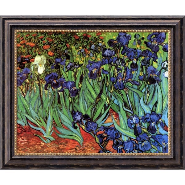 Shop Vincent van Gogh 'Irises In The Garden' Framed Art Canvas 24 x 20 ...
