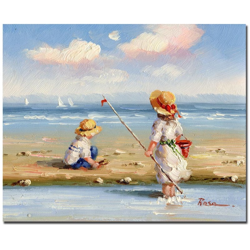 At the Beach III' Gallery-wrapped Canvas Art