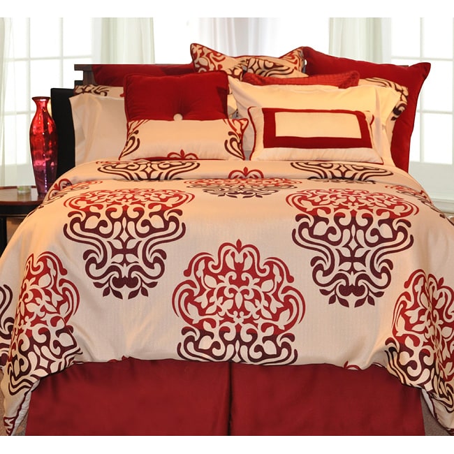 Shop Pointehaven Cherry Blossom 3 Piece Duvet Cover Set On Sale