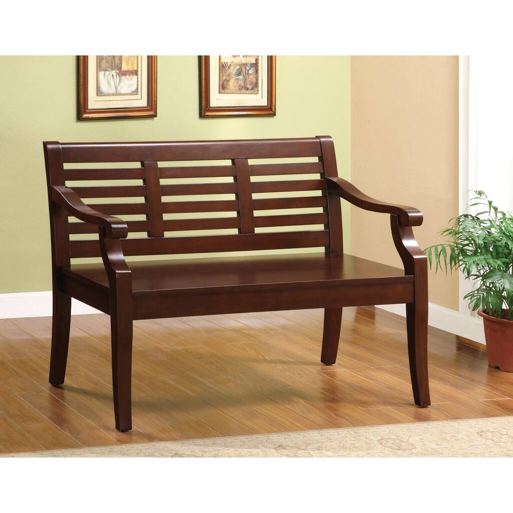 Furniture of America Vanity Dark Cherry Bench