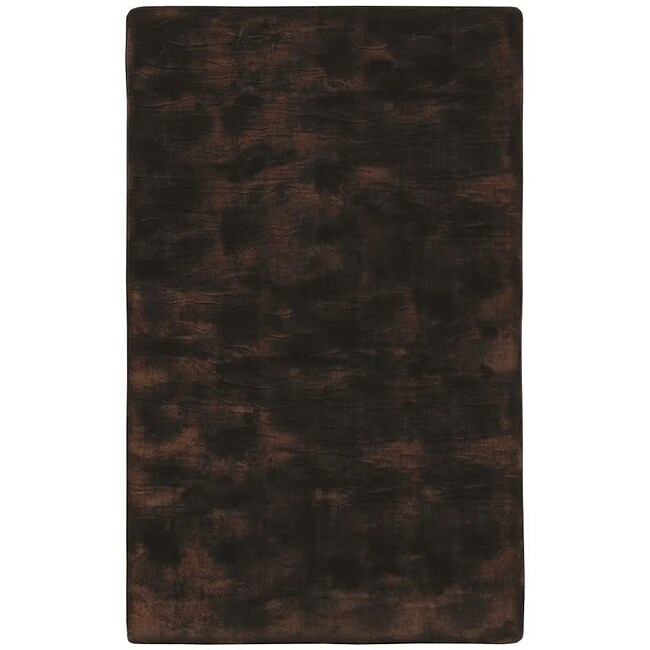 Faux Fur Brown/ Black Animal Rug - 5' x 8'