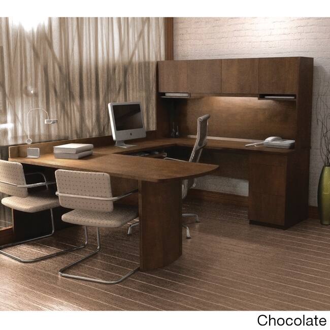 Bestar Executive U-shaped Workstation Desk