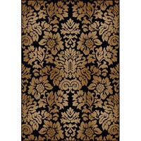 Grand Bazaar Albemarle Gold Brown Wool Rug 8 6 X 11 Admire Home Living Amalfi Black Beige Damask Area Rug 9 10 X
