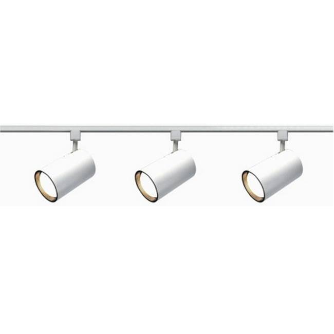 Nuvo Lighting 3-light Longneck White Straight Cylinder Track Light Kit