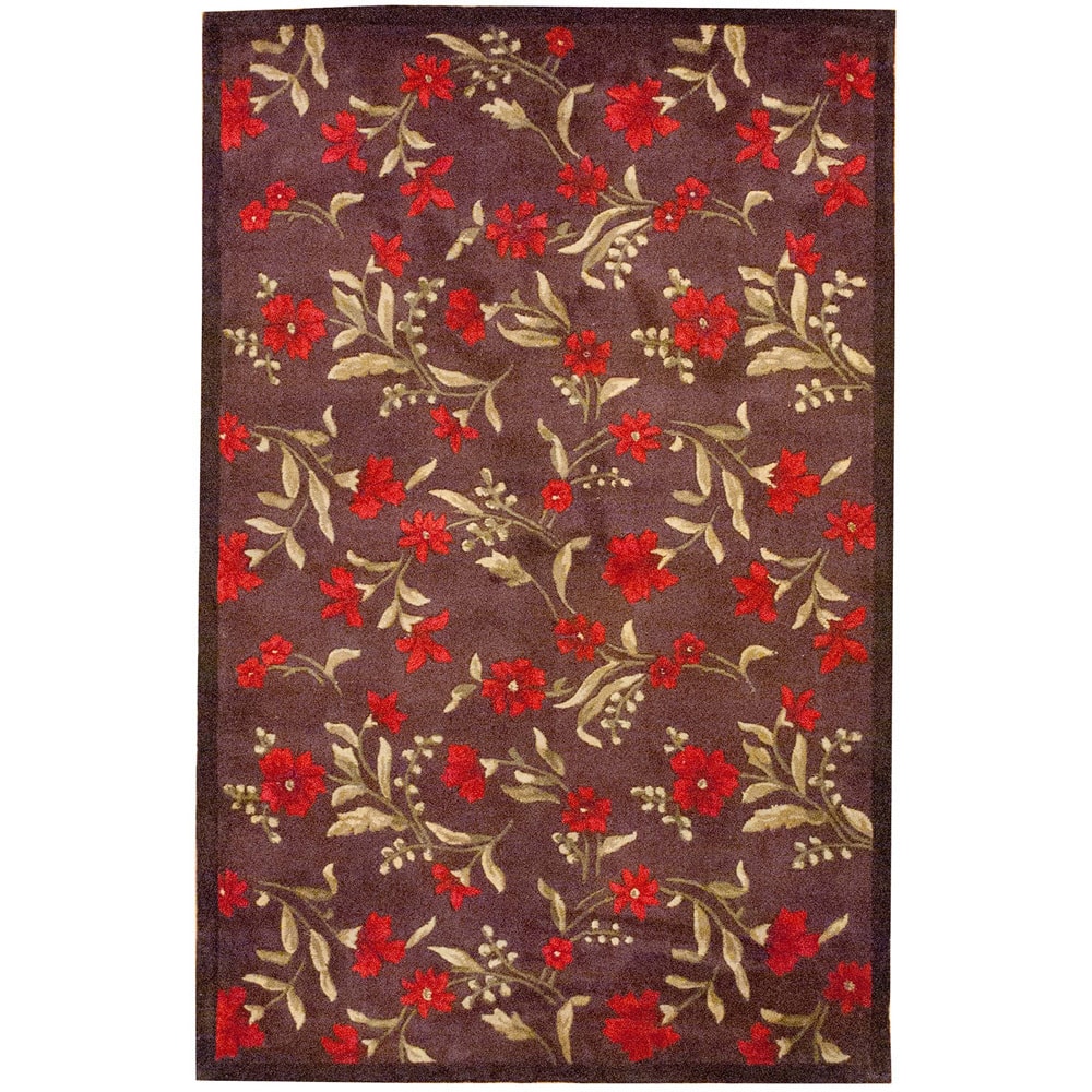 Handmade Contemporary Wool Rug - 4'9 x 7'7