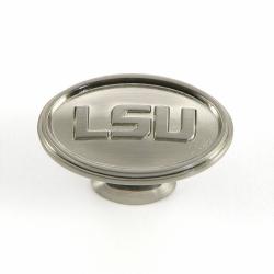 Louisiana State University Tigers Satin Nickel Cabinet Knobs (Pack of 10) Stone Mill Cabinet Hardware