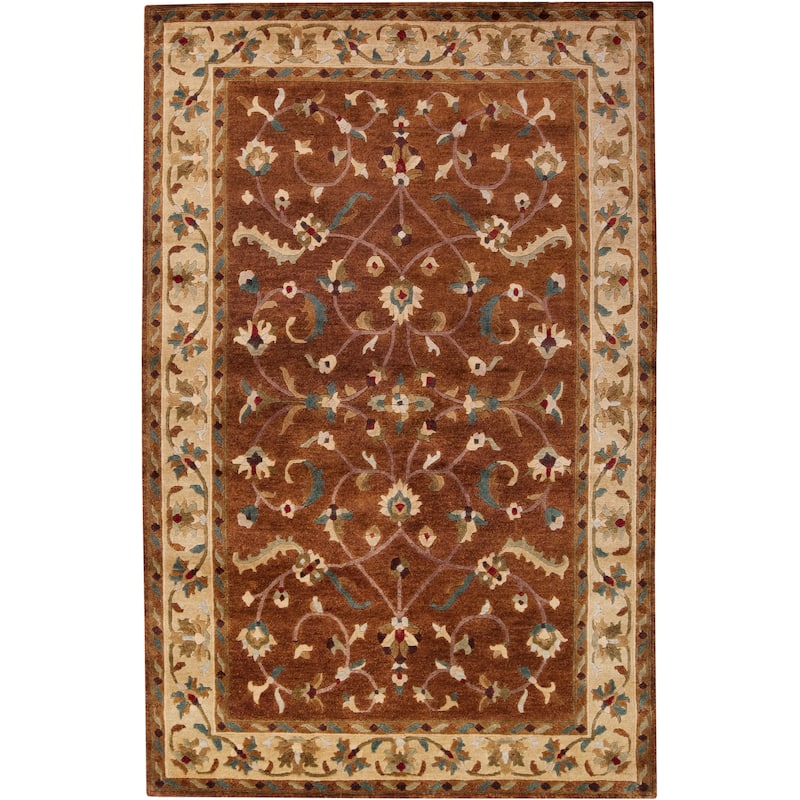 Hand-knotted Anastacia Wool Area Rug - 8' x 11' - 8' x 11'