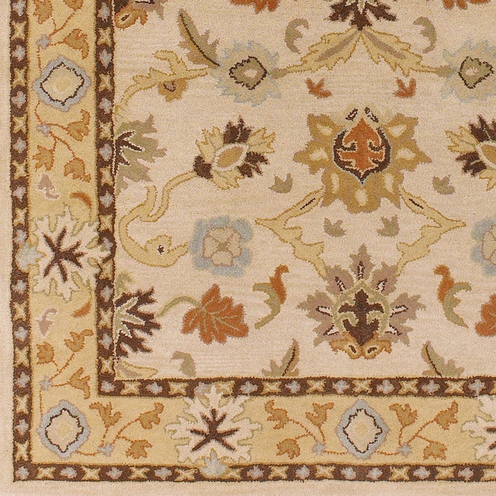 Handmade Nick Bordered Wool Area Rug