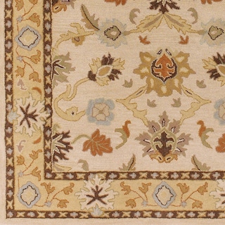 Handmade Nick Bordered Wool Area Rug