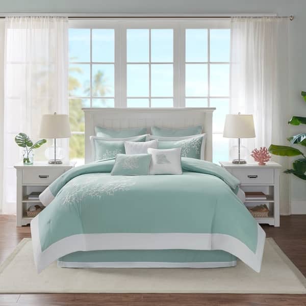 Copper Grove Nadir Aqua Queen Size Comforter Set Overstock 5686816