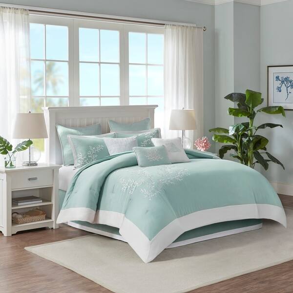 Shop Copper Grove Nadir Aqua Queen Size Comforter Set On Sale Overstock 5686816