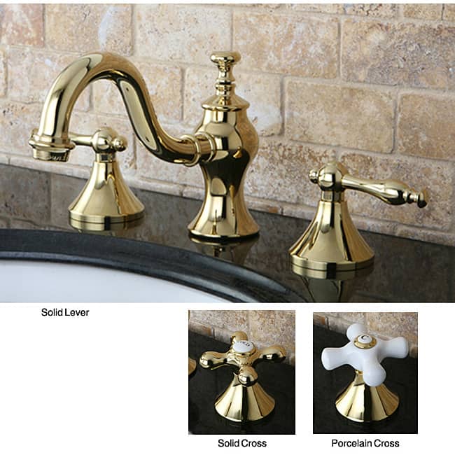 Lava Polished Brass Widespread Bathroom Faucet
