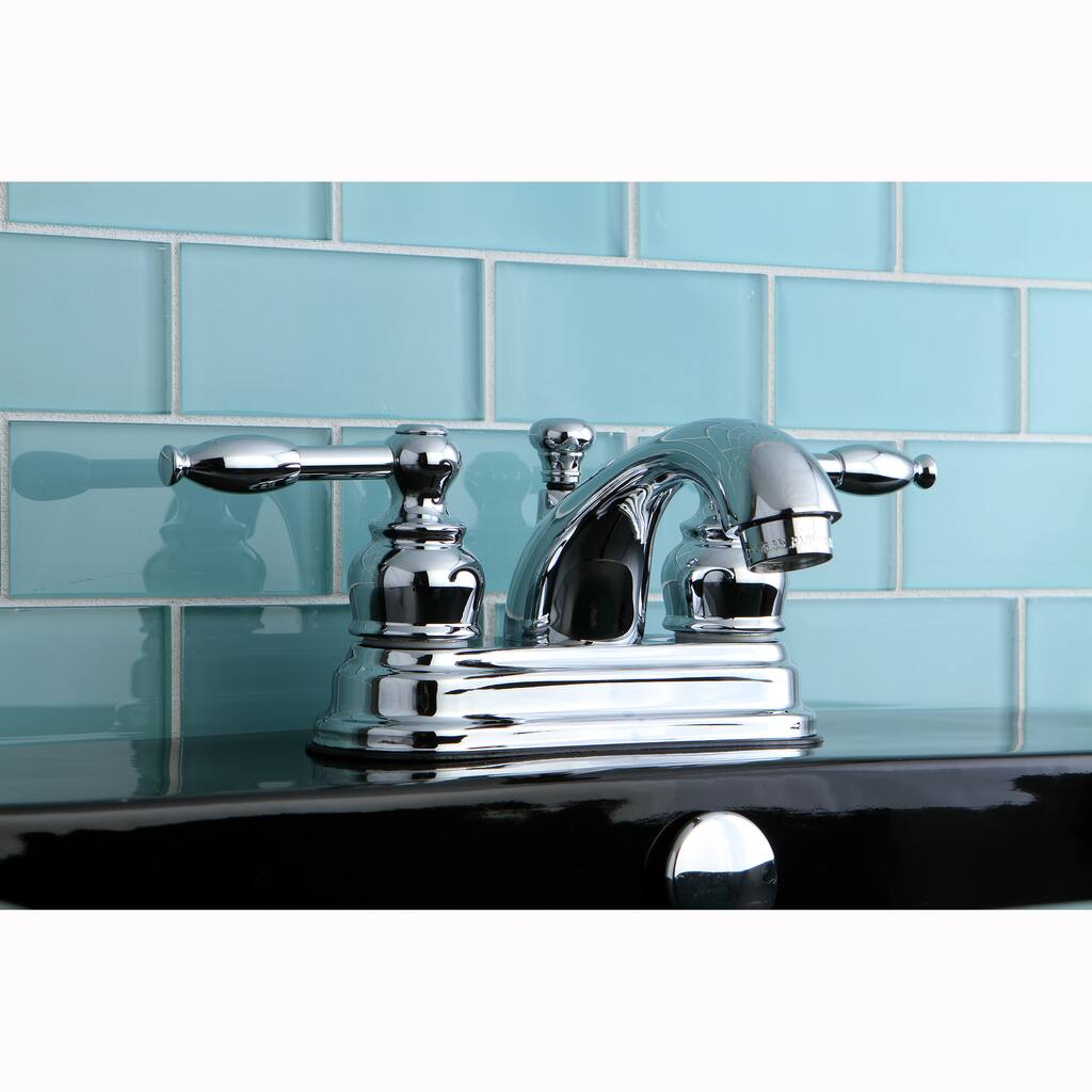 Kingston Brass Knight Chrome Centerset Bathroom Faucet