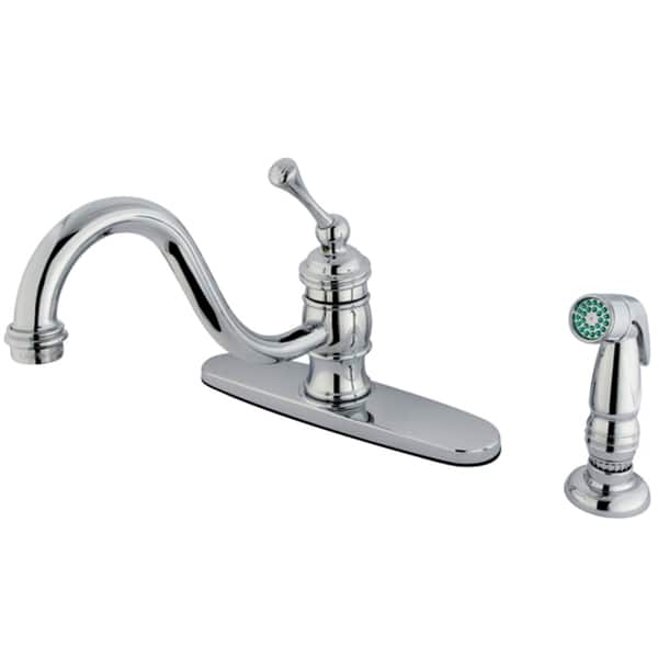 Vintage Chrome 8-inch Centerset Kitchen Faucet