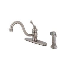 Vintage Satin Nickel 8-inch Centerset Kitchen Faucet ...
