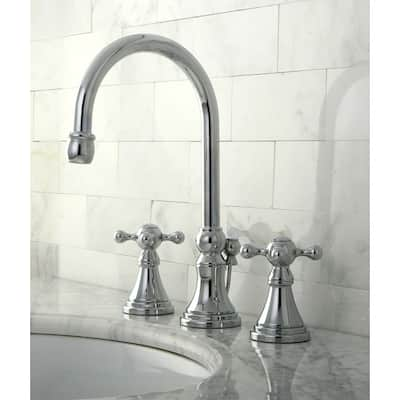 Kingston Brass Governor Chrome Widespread Bathroom Faucet