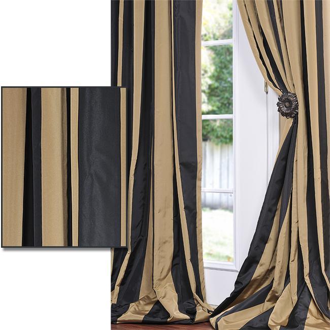 black and gold curtain fabric