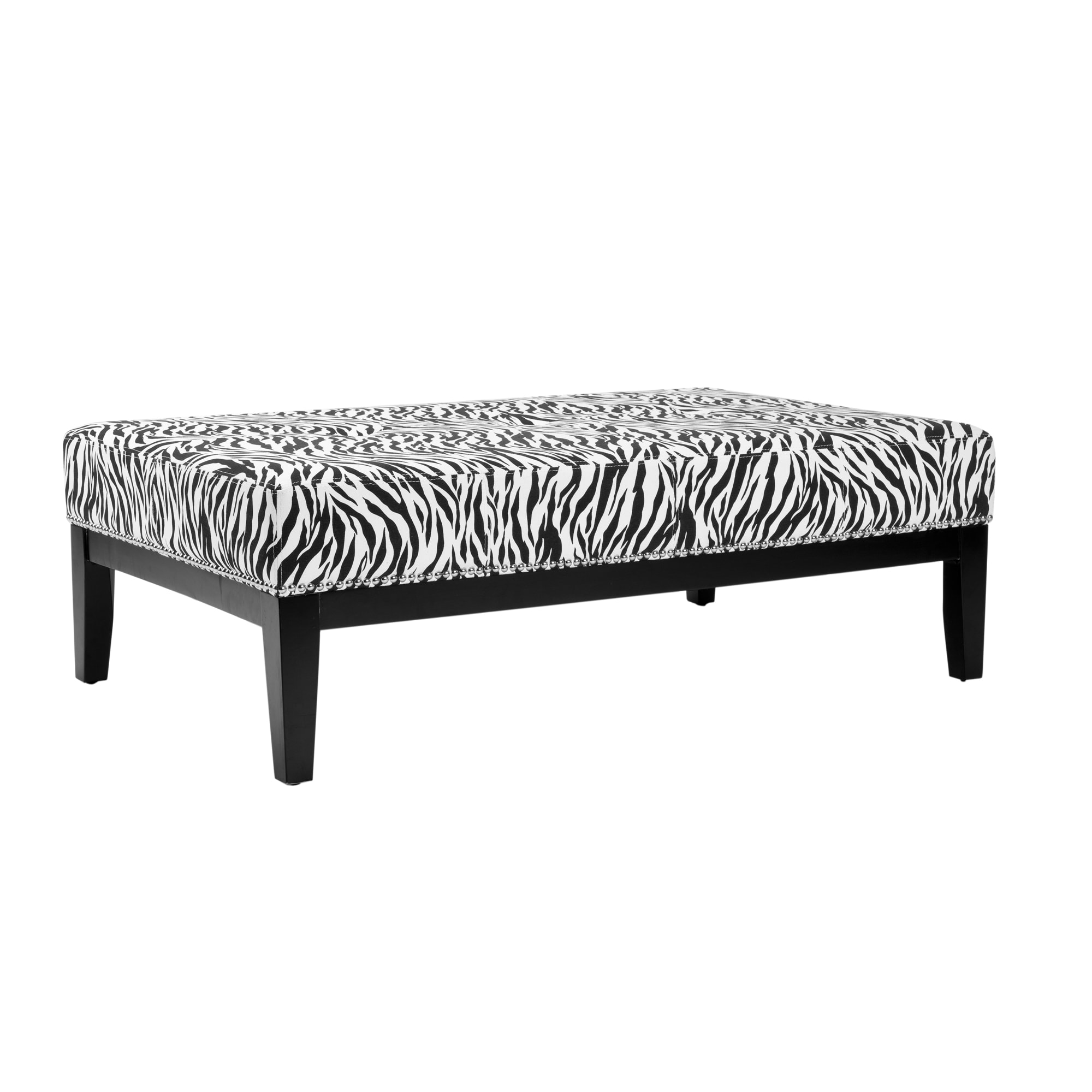 Safavieh Zebra Cocktail Ottoman