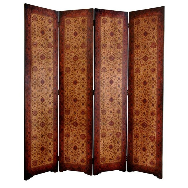 Shop Handmade Faux Leather Olde-Worlde Victorian 6-foot 4-panel Room