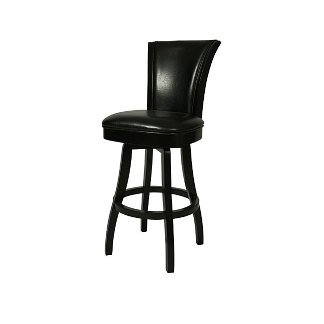 Glenwood Feher Black 26 inch Wood Swivel Counter Stool