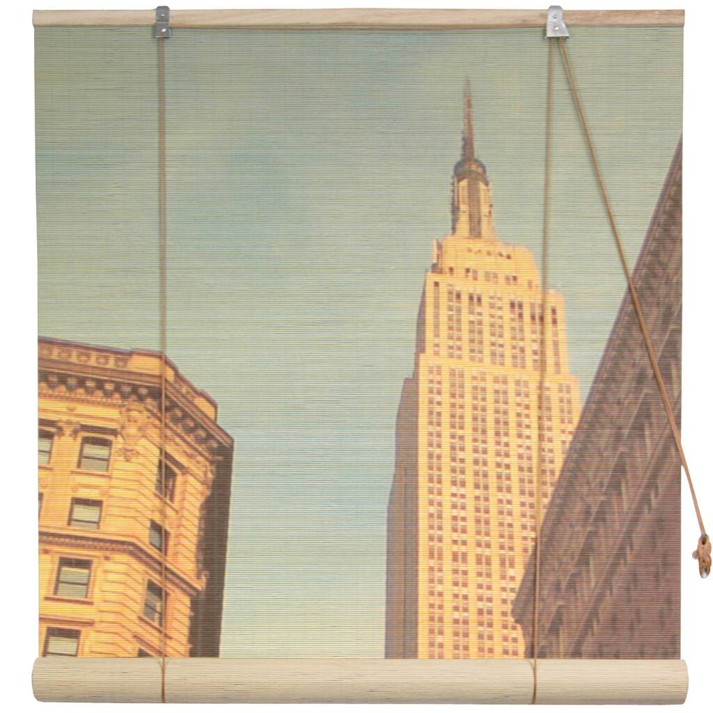 Handmade Bamboo Empire State Building Window Blinds (24-in x 72-in) (China)