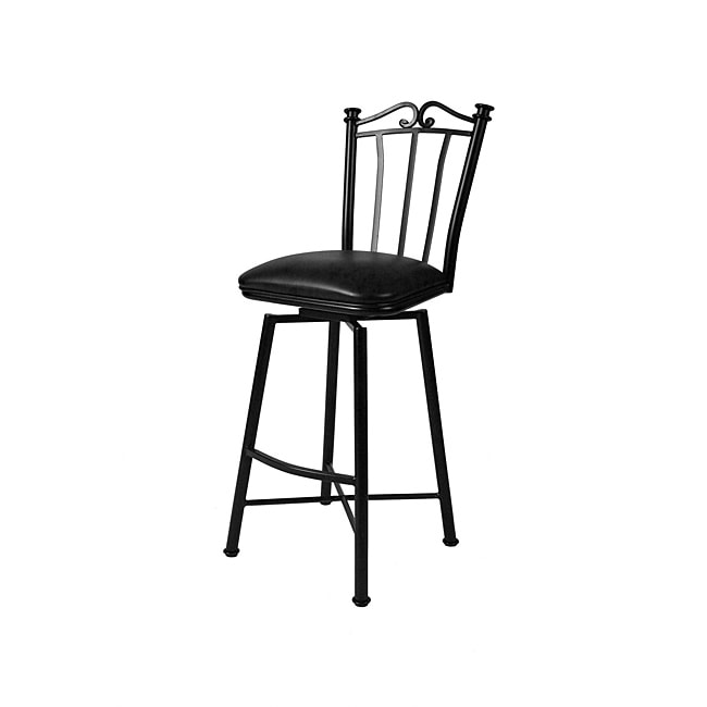 Laguna Matte Black 30 inch Swivel Bar Stool