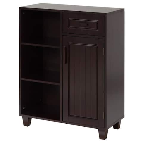 Covington Dark Birch Floor Cabinet by Elegant Home Fashions