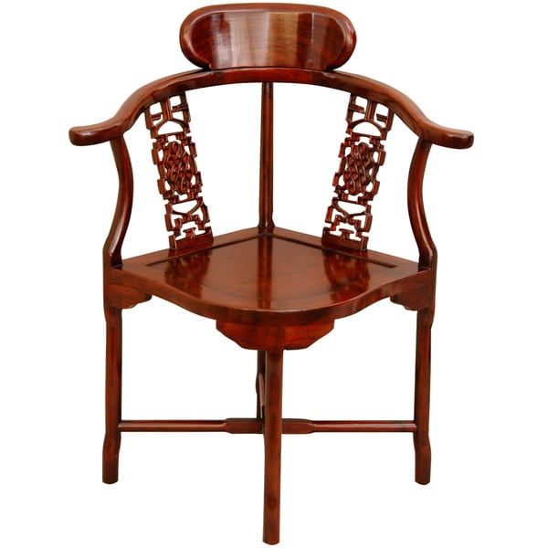 shop handmade rosewood honey corner chair china free shipping